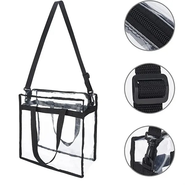 PVC Crossbody Dual Purpose Shopping Bag