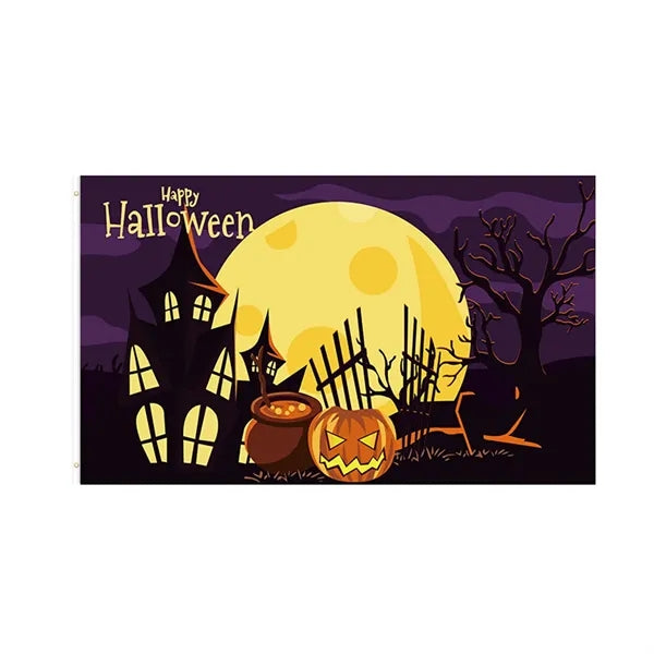 Halloween Pumpkin Flag Banner