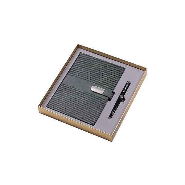 Magnetic Buckle A5 Notepad Diary & Pen Gift Box Set