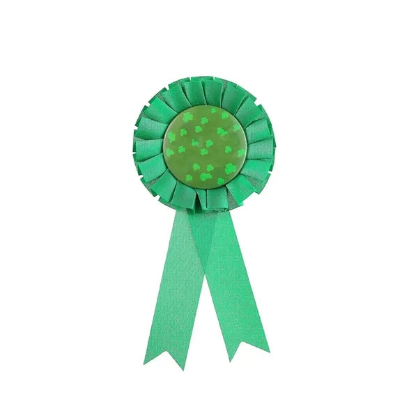 St. Patrick'S Clover Tinplate Party Badge