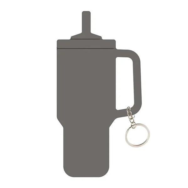 Tumbler Shaped Silicone Key Ring