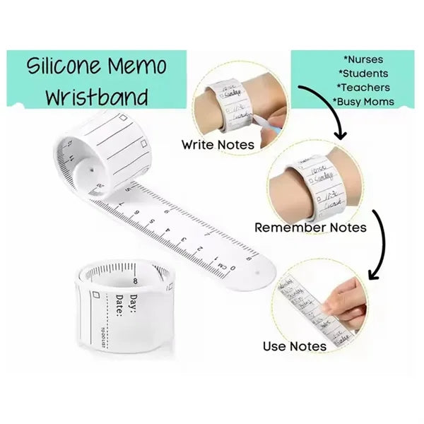 Silicon Memo Wristband Bracelet