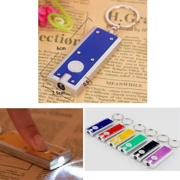 LED Keychain Flashlight Mini Square