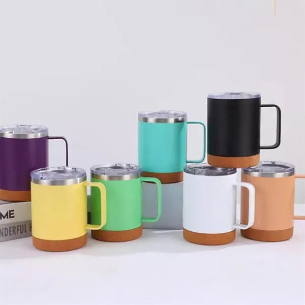 12 oz. Stainless Steel Insulated Coffee Mug Cork Bottom Cup