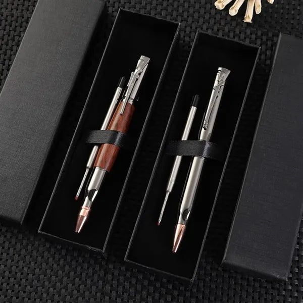 Bolt Action Tactical Metal Pen with Refill & Gift Box