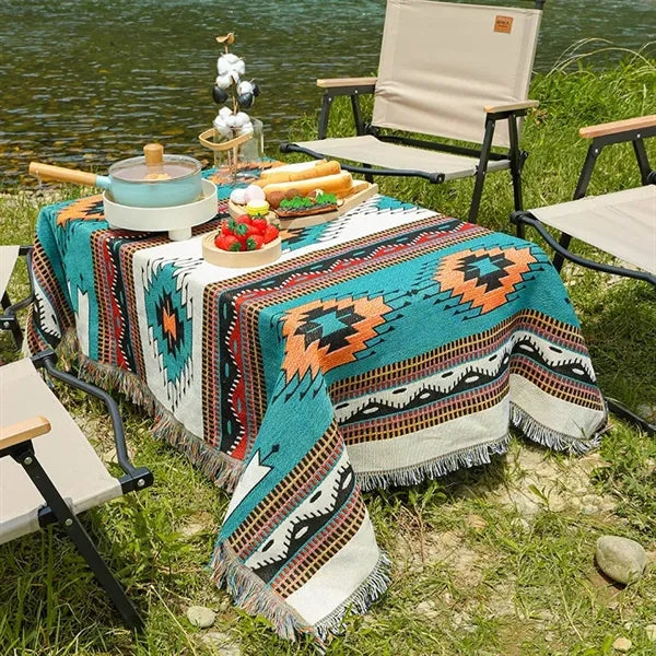 Outside Custom Woven Picnic Blanket