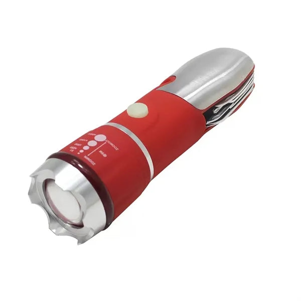 Multifunction Emergency Escape Hammer with LED Flashlight