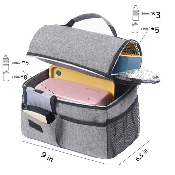 8L Double Compartment Lunch Bag
