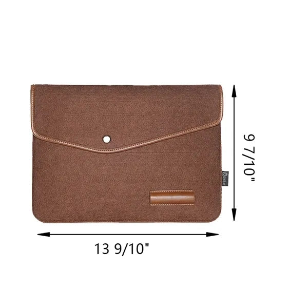 Felt Laptop Sleeve w/PU Trim