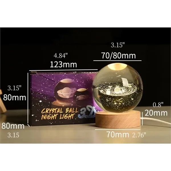 LED crystal ball souvenir desktop ornaments