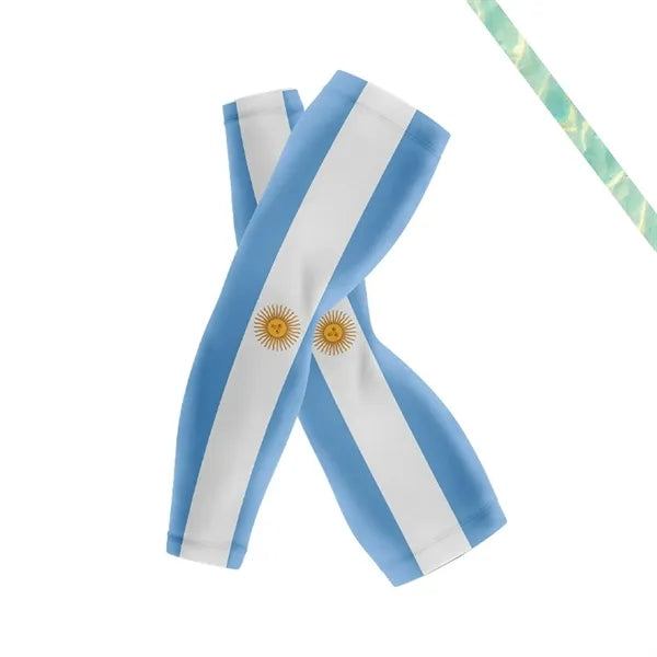 Seamless Polyester Cooling Compression National Flag Sleeves