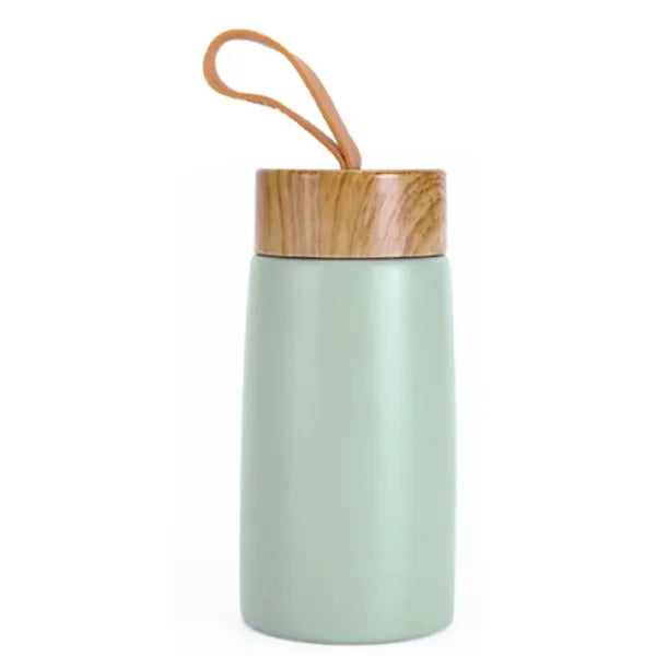 Stainless Steel Vacuum Insulated Bamboo Lid Water Bottle