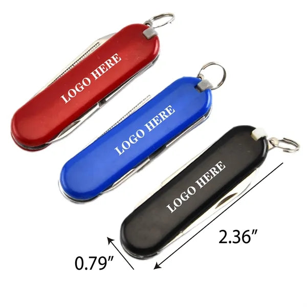 Compact 7 Function Pocket Knife with Small Blade