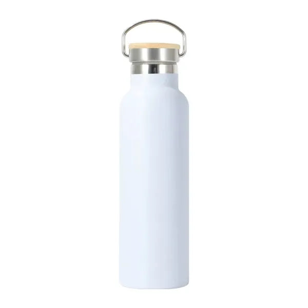20oz Stainless Steel Insulated Water Bottle with Bamboo Lid