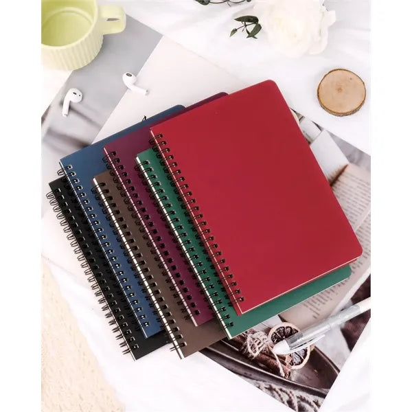 Compact A5 Spiral Notebooks with Lined Pages