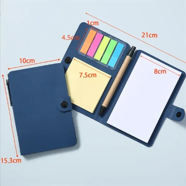 Button-type Kraft Paper Notepad with Pen
