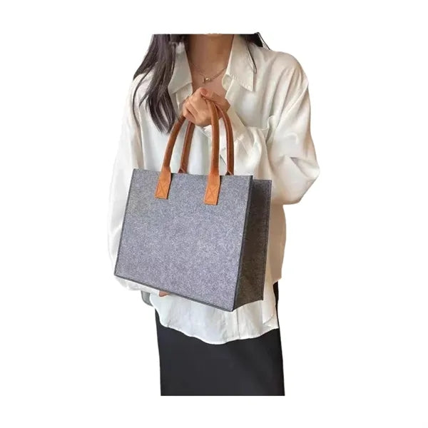 Felt Handbag Large Handle Multi-purpose