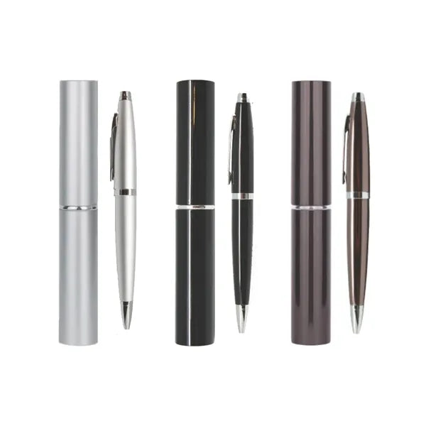 Union Printed - Twist Metal Ballpoint Pen w/ Matching Case