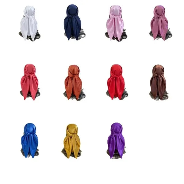 Large Custom Satin Solid Color Bandanas