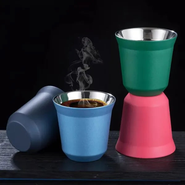 3 oz Double Wall Stainless Steel Cups