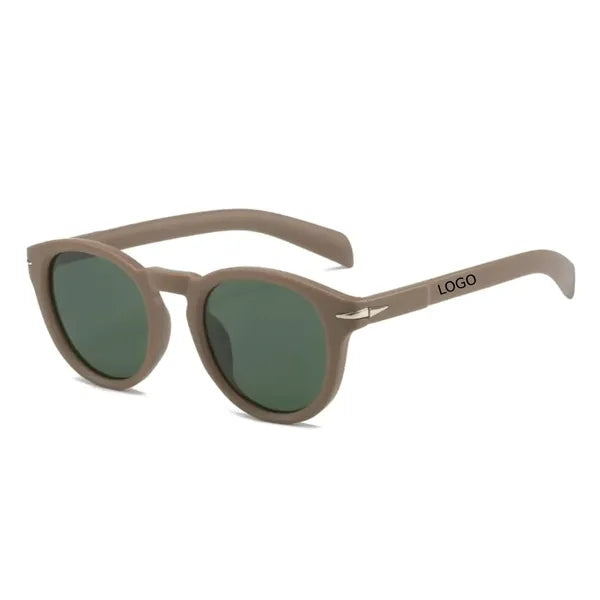 Unisex Oval Polycarbonate Sunglasses