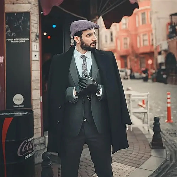 Warm Forward British Soft Top Newsboy Hat