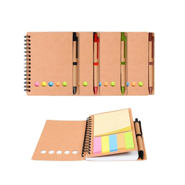 Lined Spiral Notepad With Pen