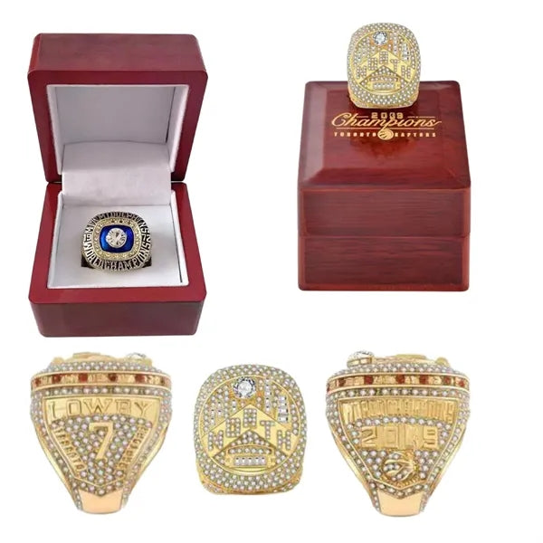3D Custom Metal Champion Ring With Bling Gemstone