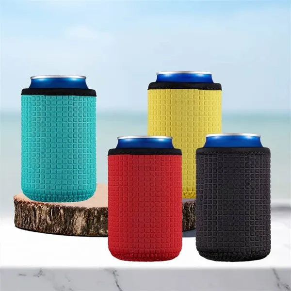Neoprene Insulated Can Cooler Sleeve With Textured Grip