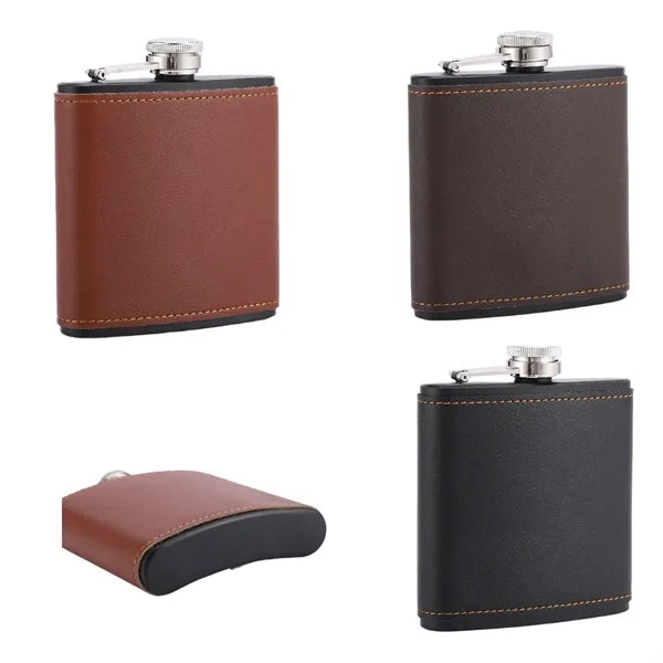 6oz Hip Flask Custom Logo