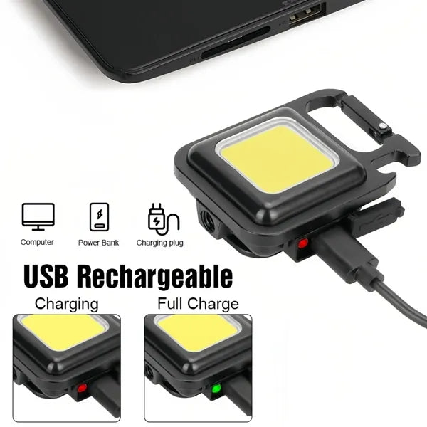 Rechargeable Mini COB Keychain LED Work Light