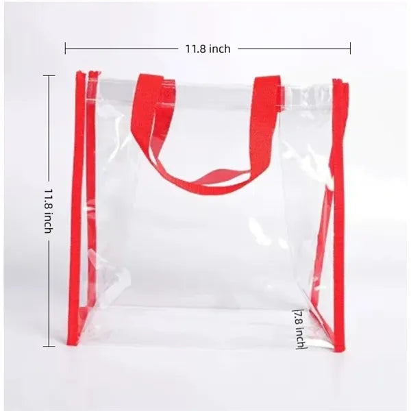 Approved see-through event tote for stadiums