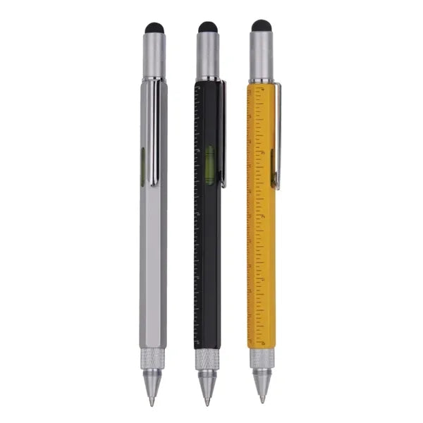 Union printed - 6 in 1 Stylus Multitool Pen with Ruler Level