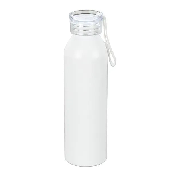 22 OZ Recycled Aluminum Bottle With Carry Strap Lid