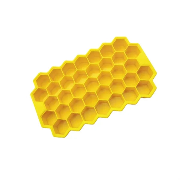 Creative Silicone Honeycomb Ice Cube Mold Tray With Cover
