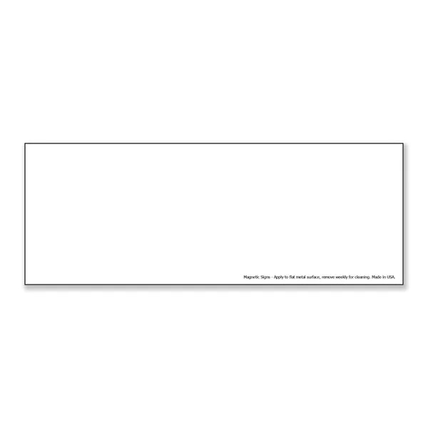 Rectangle 3.5" x 8" Magnetic Sign - Full-Color