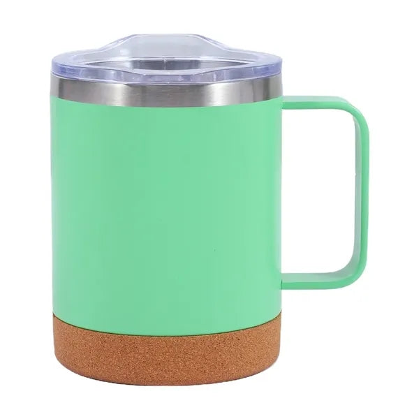 15 OZ Coffee Mug with Cork Bottom and Splash Proof Lid