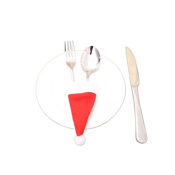 Christmas Hat Knives and Forks Cover