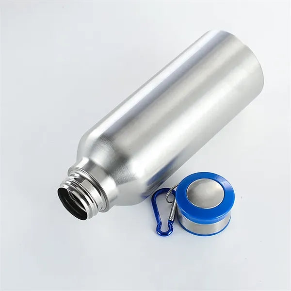 24 Oz Stainless Steel Sports Water Bottle With Carabiner