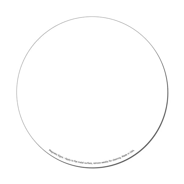 Circle 5.75" Magnetic Sign - Full-Color