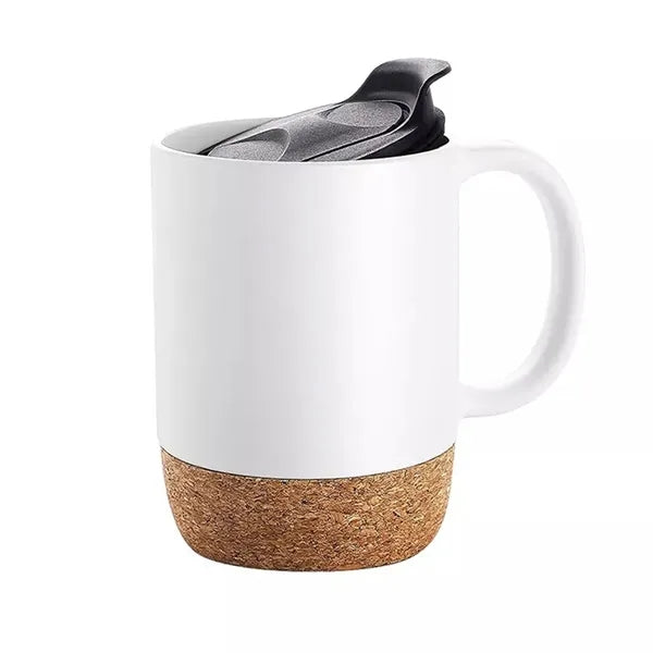 13 Oz Cork Base Ceramic Mug