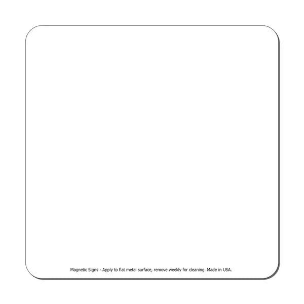 Square 5" x 5" Magnetic Sign - Full-Color