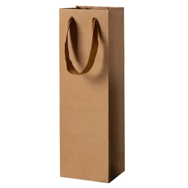 Kraft Paper Gift Tote Wine Bag
