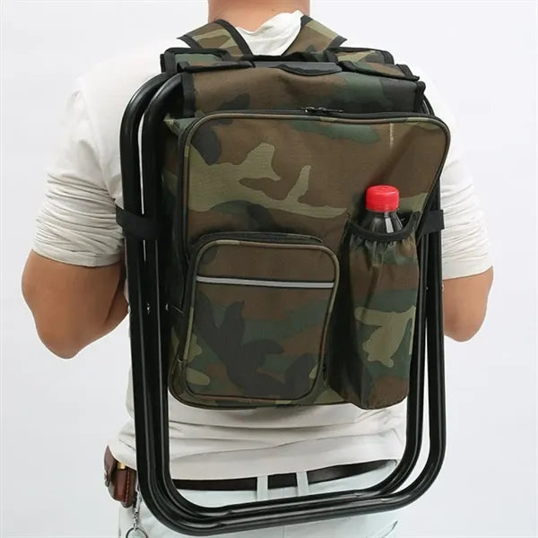 Portable Fishing Cooler Chair Insulated Folding Stool
