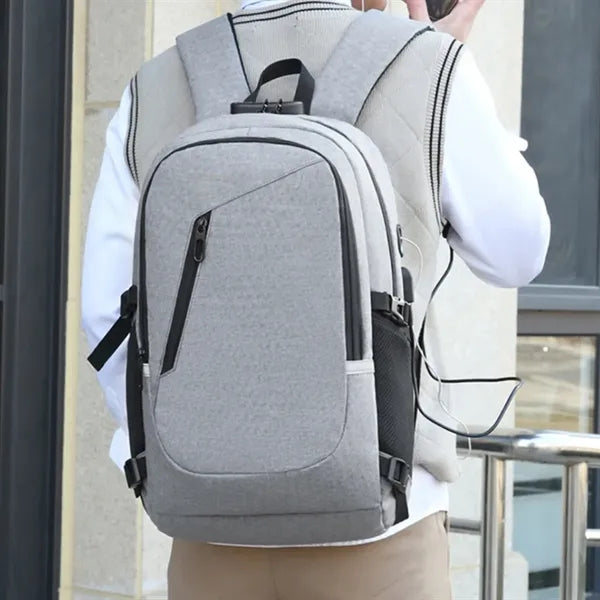 Anti Theft Laptop Backpack with USB Port and Lock