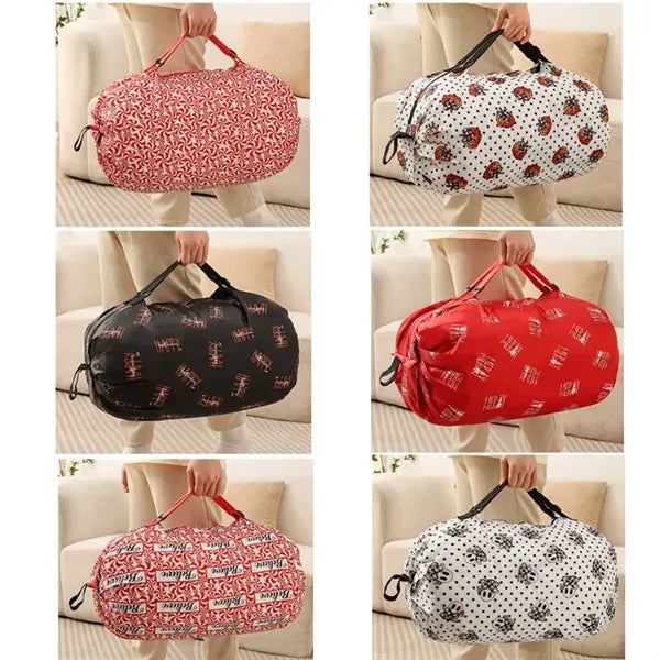 Collapsible Oxford cloth supermarket shopping bag
