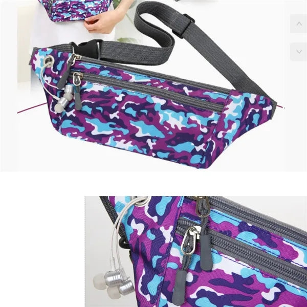Camouflage Pattern Custom - Logo Sports Waist Packs