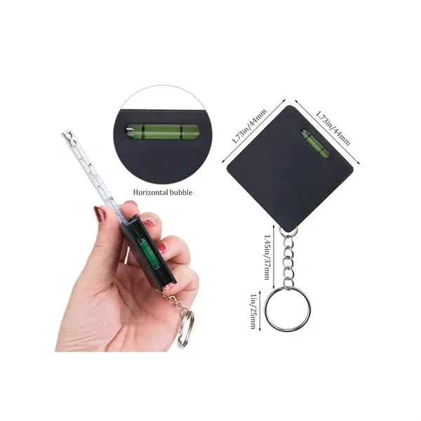 Mini Keychain Tape Measure Level