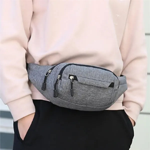Compact Waist Fanny Pack w/ Adjustable Strap for Travel