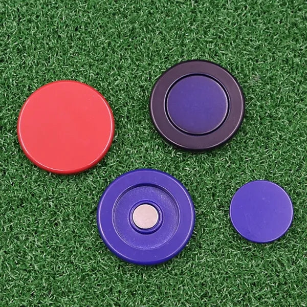 Metal Golf Ball Marker with Hat Clip